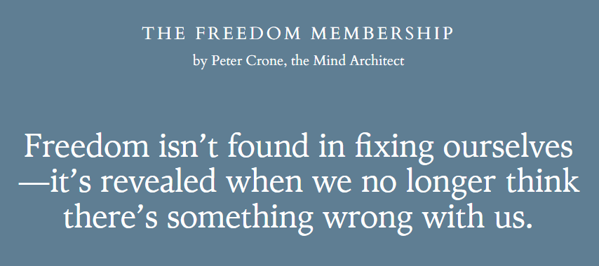 Peter Crone – Freedom